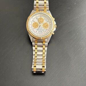 Pulsar Gold and Silver Chronograph Watch